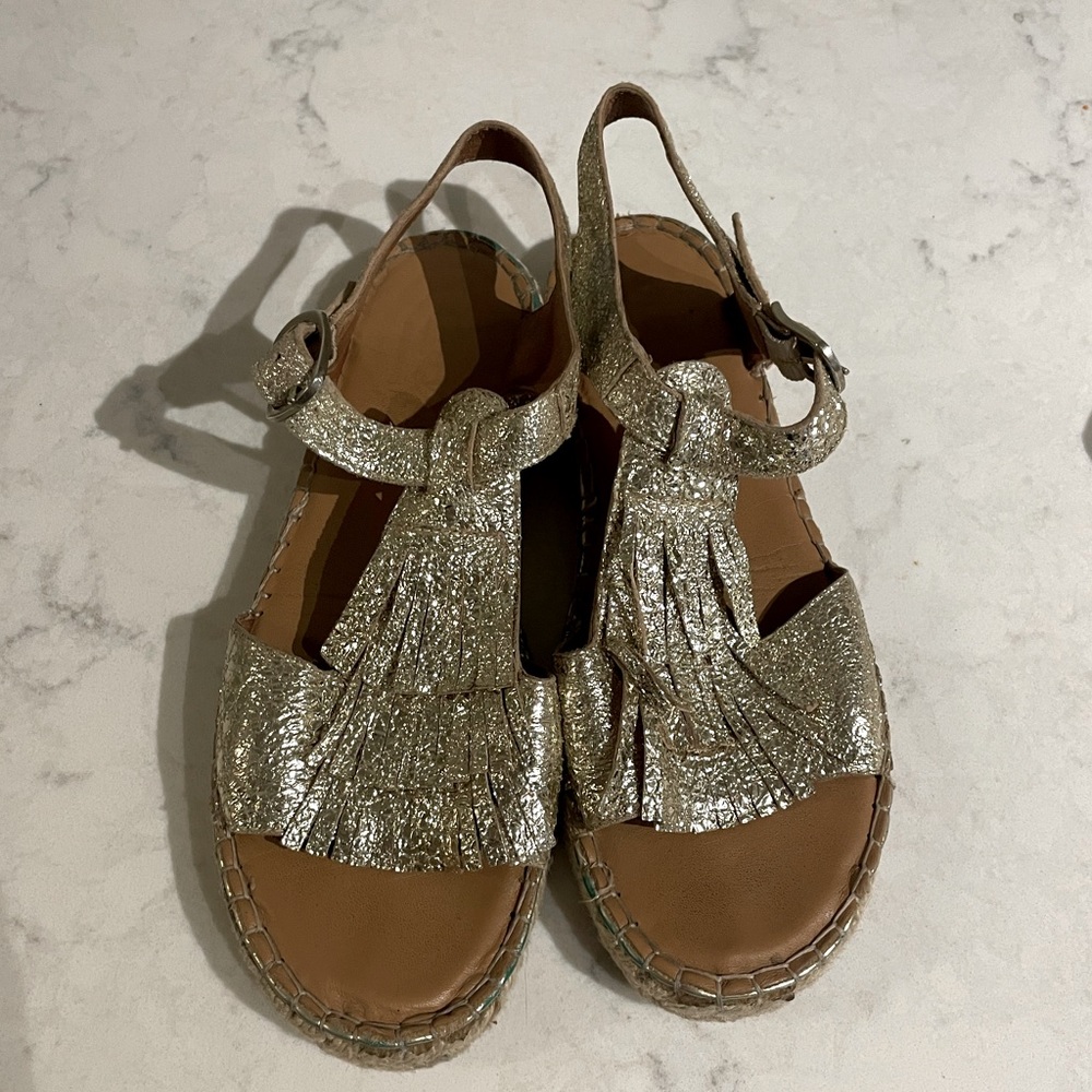 Gorgeous Anthropologie Leather Sandals